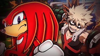 Knuckles vs Bakugo  Rap Battle Sonic the Hedgehog vs My Hero Academia  Mr Jay [upl. by Yrennalf]