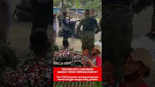 TNI Nyawer Pengamen tni prabowo shortvideo feedshorts [upl. by Niarb]