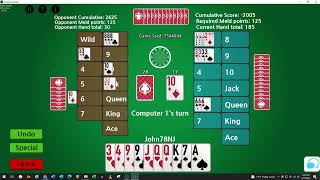 Canasta Junction Solitaire Quick Playthrough [upl. by Airret]