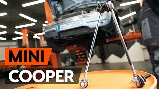 Hoe een voorste stabilisatorstang vervangen op een MINI COOPER 1 R50 R53 HANDLEIDING AUTODOC [upl. by Egiarc]