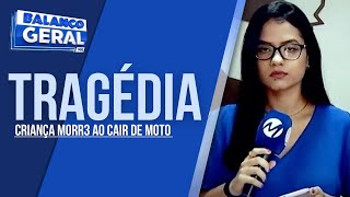 CRIANÇA DE 8 ANOS MORRE APÓS CAIR DA GARUPA DA MOTO EM CATAGUASES [upl. by Hymen849]