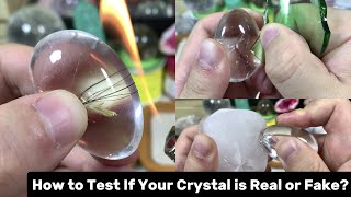 How to test if your crystal is real😉crystals crystal experiment [upl. by Egwin]