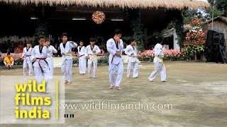 Taekwondo for boys and girls in Mizoram India [upl. by Nageek]