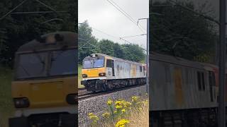 Class 92s pass Lenham on the FINAL HS1 Freight working 2272024 [upl. by Enail137]