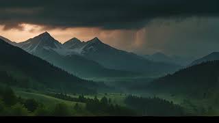 Rain Mountains Serenity Downtempo Chill Music Journey [upl. by Llennaj451]