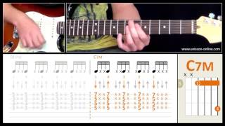 Funk  Rythmique n°1 Guitare [upl. by Anavoig844]