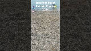 Esperides Beach Faliraki Rhodes Greece 2024 [upl. by Ecahc935]