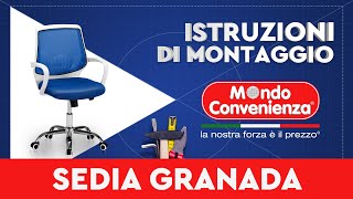 Istruzioni di montaggio Sedia GRANADA  MONDO CONVENIENZA [upl. by Fayina]