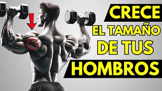 ¿Cómo desarrollar HOMBROS más Anchos y Redondos Rutina hombros gym [upl. by Hoffer]