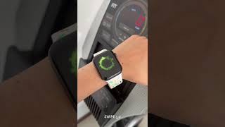 Apple fitness plus 🚴‍♀️ Apple Watch series 6 shorts [upl. by Bouchard647]