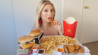 McDonalds Mukbang 🍟 [upl. by Ahsiemat400]