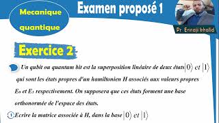 Examen proposé 1 mécanique quantique [upl. by Malloy354]