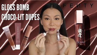 THE BEST FENTY GLOSS BOMB HEAT HOT CHOCOLIT DUPE🫢🍫🔥 [upl. by Cully]