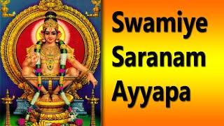 swamiye ayyappo ayyappo swamiyeSaranam AyyappaGod Ayyappa Songs108 sarana ghosam [upl. by Blalock]