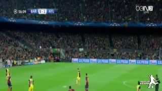 Diego Ribas UNBELIEVABLE Goal  FC Barcelona 1  1 Atletico Madrid  01042014 [upl. by Aspasia]