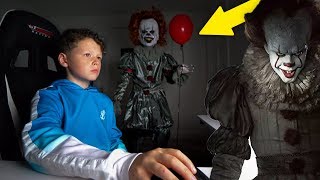 quotITquot CREEPY CLOWN PRANK ON LITTLE BROTHER [upl. by Ayotaj765]