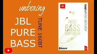 UnboxingJBL Tune 160BT WhiteBluetooth earphones [upl. by Bonaparte]