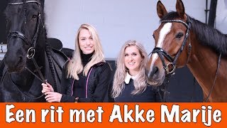 Paardrijden met Akke Marije van HNTM  PaardenpraatTV [upl. by Jamieson]