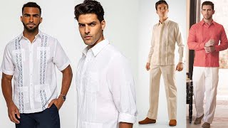 CAMISA GUAYABERA o CUBAVERA en VERANO Fashion Men [upl. by Lynnette]