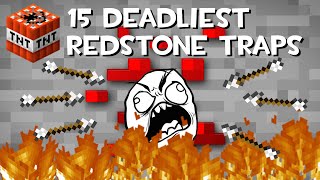 Top 15 Minecraft Redstone Trap Creations Showcase [upl. by Waring]