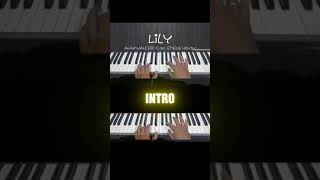 LILY INTRO easy piano tutorial for beginners pianotutorial piano belajarpiano pianolessons [upl. by Ellemaj]