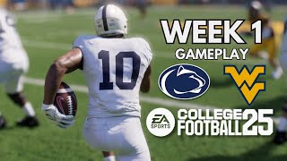 Week 1  Penn State vs West Virginia  College Football 25  Full Game Simulation [upl. by Opaline377]