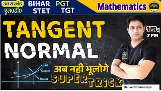 Tangent and Normal  Applications of Derivative  Tangents amp Normal Basics By Dr Lalit Kumar [upl. by Anyale]