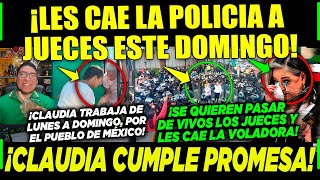 CAMPECHANEANDO DOMINGAZO POLICIAS LE CAEN A JUECES ¡YA SE PASARÓN CLAUDIA CUMPLE PROMESA A MÉXICO [upl. by Bowerman860]