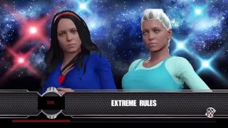 Disney Princesses Snow White vs Frozen Elsa WWE 2K16 Caws [upl. by Ainnek580]