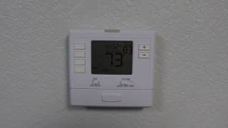 Program Your T705 Programmable Thermostat [upl. by Sitoeht]