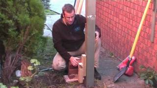 How to Remove a Fence Post How to Pull Out a Fence Post in CONCRETE [upl. by Boleslaw614]