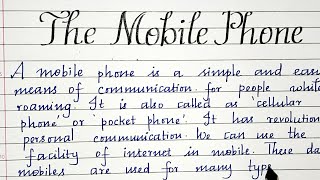 Essay about Mobile PhonesShort Essay on Mobile PhonesMerits and Demerits of mobile [upl. by Robinia]