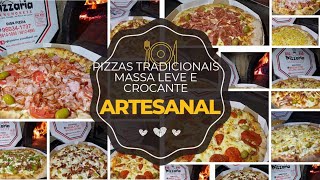 montagens de pizzas tradicional no forno a lenha [upl. by Lipcombe]