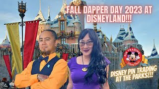 Dapper Day at Disneyland Parks  Fall 2023  Disney Pin Trading amp Photo Shoot [upl. by Crescen]