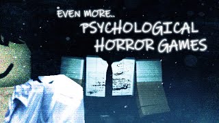 Even More Roblox Psychological Horror Games [upl. by Bang]