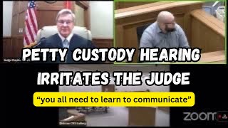 Petty Custody Hearing Irritates The Judge familycourtplaylist [upl. by Aciraj]