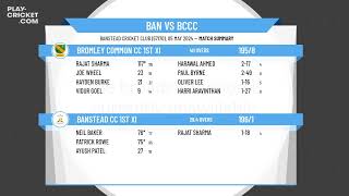 Banstead CC 1st XI v Bromley Common CC 1st XI [upl. by Chrissie671]