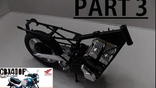 Scale Model Motorcycle  Aoshima  112 Honda CBX400F Part 3 [upl. by Desdamonna]