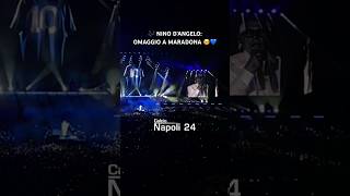 NINO DANGELO dedica da brividi a MARADONA durante il concerto 🥹🎤💙 [upl. by Korwin]