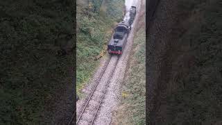 East Somerset Railway on 9th October 2024 With BR 46447 Climbing Mendip Bank By Bridge Part 12 🌉👍🙂🚂 [upl. by Ulund]