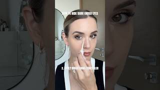 3 steps to hide dark under eyes ✨ makeuphacks makeuphack concealerhacks concealer [upl. by Ayoted855]