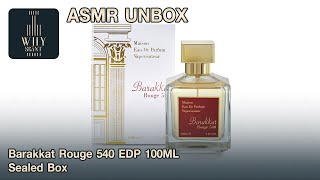 ASMR Unboxing Barakkat Rouge 540 EDP 100ML Sealed Box [upl. by Llecram]