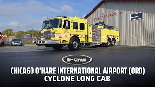 Chicago O’Hare International Airport  EONE Cyclone Long Cab Fire Truck [upl. by Turley232]