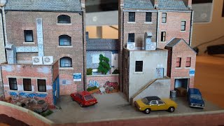 N gauge tabletop layout  creating the backscene using scalescenes items [upl. by Khai]