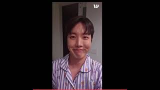 Jhope on WEVERSE live doing his daily beauty regime 😍💜 bts jhope [upl. by Anippesuig64]