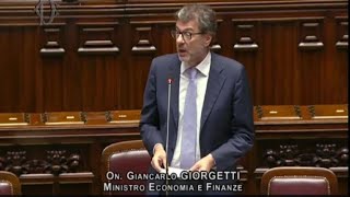 Giorgetti “Inverno demografico incide negativamente su crescita Pil” [upl. by Oihsoy]