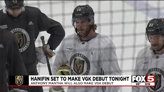 Hanifin set to make VGK debut Thursday night [upl. by Secilu]