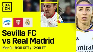 SEVILLA VS REAL MADRID  LIGA F 202324 MATCHDAY 19 LIVESTREAM [upl. by Nnoryt]