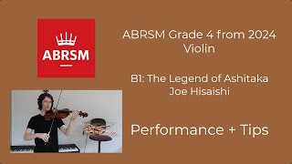 The Legend of Ashitaka B1  ABRSM Grade 4 Violin 2024  Performance and Tips [upl. by Maiga]