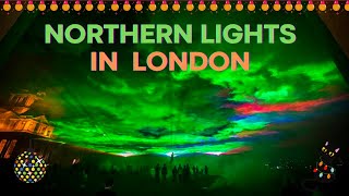 London Borealis at Guildhall Yard  Artificial Northern Lights in the City of London [upl. by Nade]